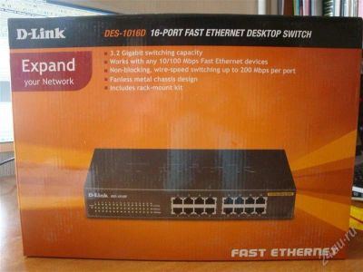 Лот: 1262103. Фото: 1. Коммутатор D-Link 16-PORT Switch... Маршрутизаторы (роутеры)