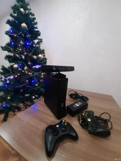 Лот: 17005695. Фото: 1. X-box 360 + kinect (прошитый). Игровые приставки, консоли