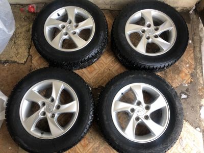 Лот: 17314609. Фото: 1. Колеса Hyundai R15 195/65 Nordman... Шины на дисках