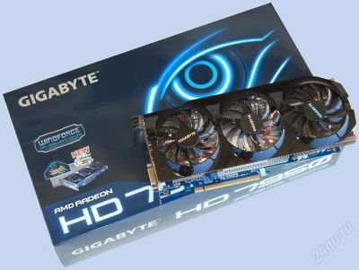Лот: 2887762. Фото: 1. GIGABYTE Radeon HD 7870 1100Mhz... Видеокарты
