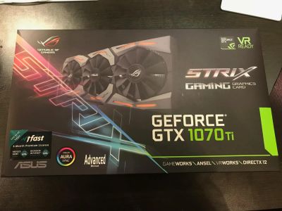 Лот: 11032272. Фото: 1. 8GB ASUS rog STRIX 1070 Ti A8G... Видеокарты