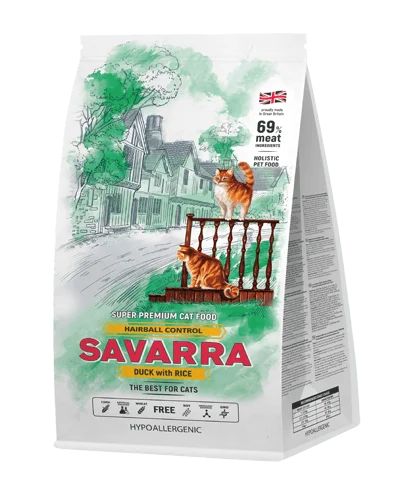 Лот: 15827952. Фото: 1. Сухой корм Savarra Adult Cat Hairball... Корма