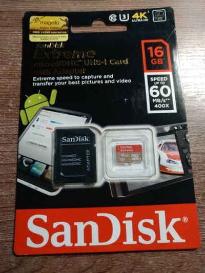 Лот: 12047483. Фото: 1. Карта памяти SanDisk microSD HC... Карты памяти