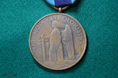 Лот: 16091007. Фото: 1. Медаль Польша Морская коллониальная... Юбилейные