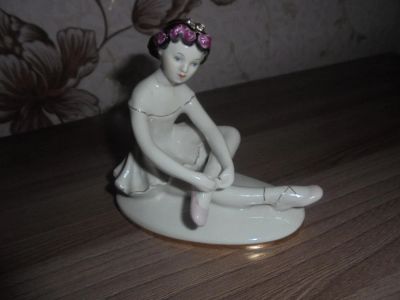 Лот: 11248505. Фото: 1. юная балерина лфз Машенька. Фарфор, керамика