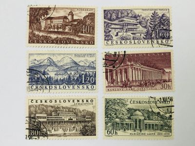 Лот: 23593881. Фото: 1. Чехословацкий курорт. Полная серия... Марки