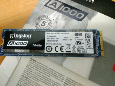 Лот: 14303004. Фото: 1. Kingston a1000 480gb. SSD-накопители