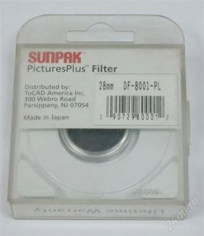Лот: 1733106. Фото: 1. Фильтр поляризационный SUNPACK... Светофильтры