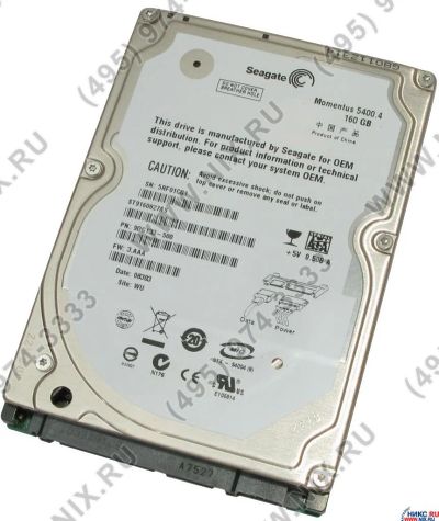 Лот: 7479544. Фото: 1. Жесткий диск для ноутбука Seagate... Жёсткие диски (HDD)