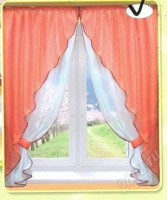 Лот: 2864389. Фото: 1. шторка на кухню недорого. Шторы, тюль