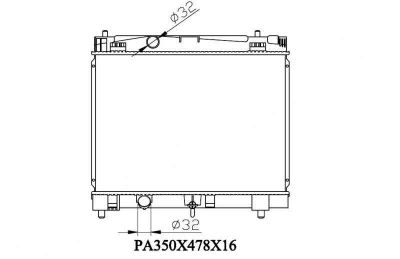 Лот: 3720339. Фото: 1. Радиатор toyota vitz/yaris/belta... Двигатель и элементы двигателя