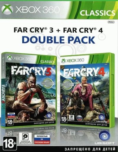 Лот: 13346361. Фото: 1. Комплект "Far Cry 3" + "Far Cry... Игры для консолей