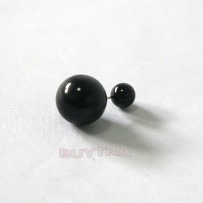 Лот: 4975212. Фото: 1. Пусеты черный. Серьги, каффы