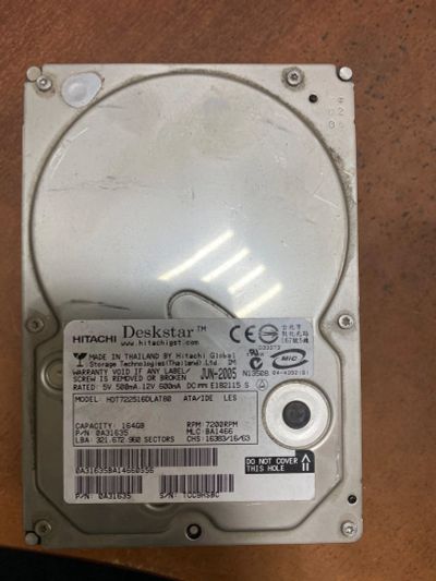 Лот: 16539089. Фото: 1. Неисправный жесткий диск Hitachi... Жёсткие диски (HDD)