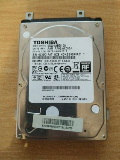 Лот: 14914450. Фото: 1. Toshiba 1TB. Жёсткие диски (HDD)