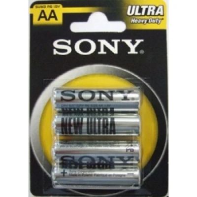 Лот: 15011771. Фото: 1. Батарейка Sony R6 New Ultra BL-4... Батарейки, аккумуляторы, элементы питания