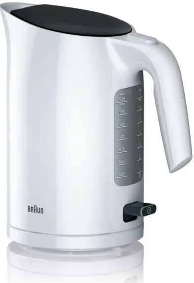 Лот: 24915086. Фото: 1. Чайник Braun WK3000WH Новый, Смотрите... Чайники, кофемашины, кулеры