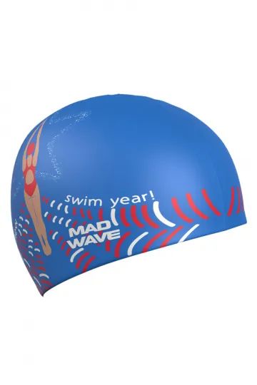 Лот: 22354923. Фото: 1. Силиконовая шапочка Mad Wave Happy... Плавание