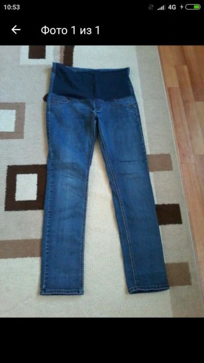 Лот: 10496797. Фото: 1. джинсы для беременных 44-48. Брюки, капри, комбинезоны