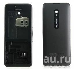 Лот: 9185479. Фото: 1. Корпус Nokia 301 Dual Черный. Корпуса, клавиатуры, кнопки