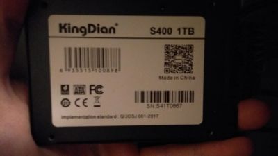 Лот: 16176626. Фото: 1. SSD KingDian S400 1Tb. SSD-накопители
