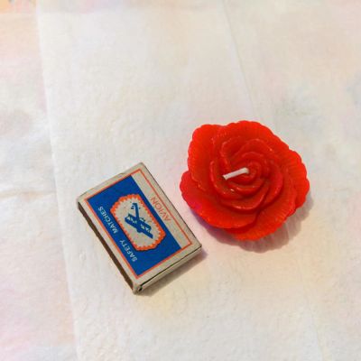 Лот: 9834803. Фото: 1. Свечи (роза красная, сердце розовое... Свечи