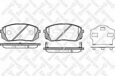Лот: 25852121. Фото: 1. Колодки дисковые п. KIA Carens... Кузов