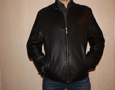 Лот: 2575726. Фото: 1. Куртка кожаная мужская (б/у... Верхняя одежда