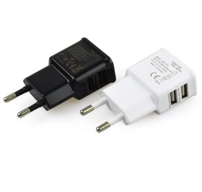 Лот: 23061368. Фото: 1. 🔌 Адаптер сетевой на 2 боковых... Дата-кабели, переходники