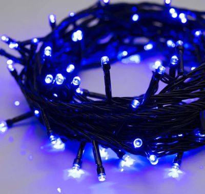 Лот: 16903362. Фото: 1. Гирлянда "Нить", 20 м, Синий LED-200-220V... Гирлянды, шарики, новогодние аксессуары
