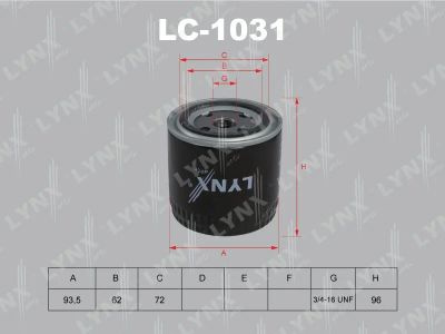 Лот: 13356891. Фото: 1. Lynx LC-1031 Масляный фильтр. Расходные материалы