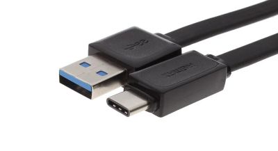 Лот: 12124293. Фото: 1. Кабель черный USB Type-C. Дата-кабели, переходники