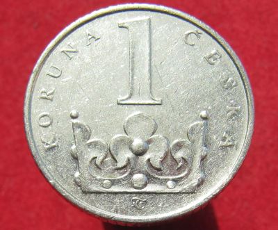 Лот: 16077636. Фото: 1. Чехия 1 крона, 1995г. Остальные страны