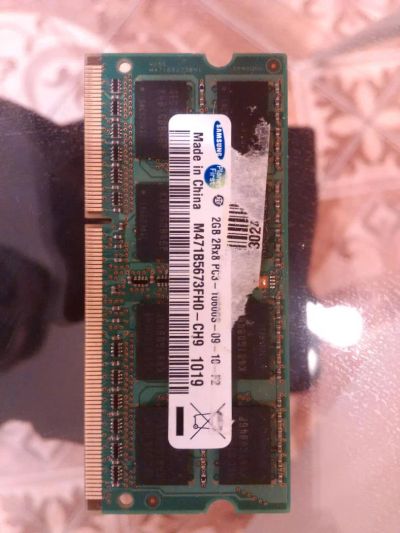 Лот: 4940566. Фото: 1. Samsung 2GB DDR3 pc10600-09-10-f2. Оперативная память