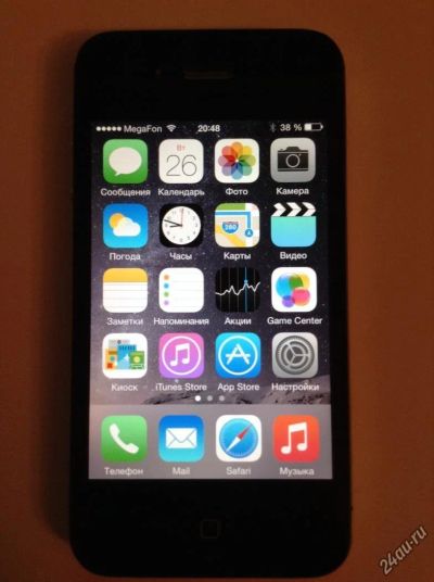 Лот: 5693106. Фото: 1. Apple iPhone 4S 16 Gb Black... Смартфоны
