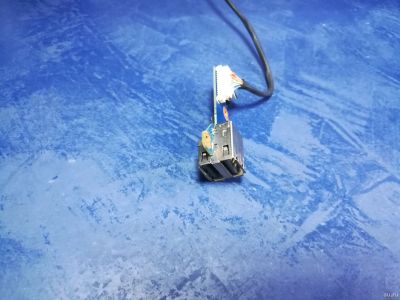 Лот: 17776382. Фото: 1. Б/У плата с разъемами USB, кнопка... Платы расширения, контроллеры, доп. порты