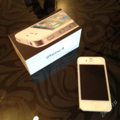 Лот: 1478708. Фото: 1. Apple Iphone 4G 16gb White. Смартфоны