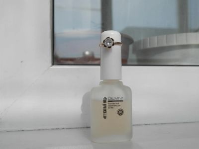 Лот: 3953862. Фото: 1. Колечко позолота, с красивым камушком... Кольца, перстни