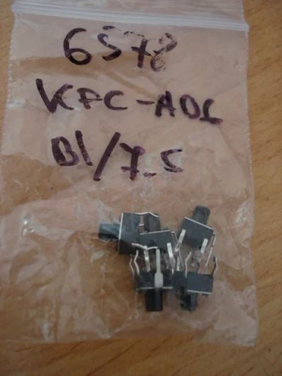 Лот: 3000593. Фото: 1. Выключатель тактовый KFC-A06-B1... Реле, тумблеры, переключатели