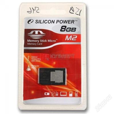 Лот: 811417. Фото: 1. карта памяти MS Micro 8Gb Silicon... Карты памяти