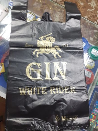 Лот: 9405397. Фото: 1. Пакет Майка GIN Черный 30*60 18... Пакеты, мешки