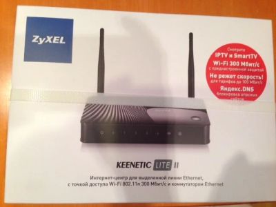 Лот: 4844622. Фото: 1. Маршрутизатор Zyxel Keenetic Lite... WiFi, Bluetooth адаптеры