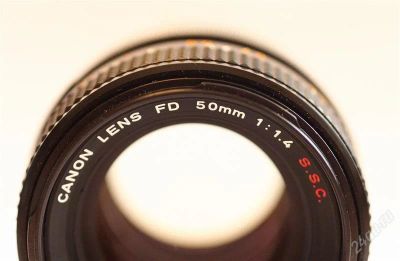 Лот: 1802494. Фото: 1. canon fd ssc 50mm 1.4 + переходник... Объективы