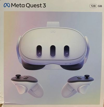 Лот: 25727522. Фото: 1. Oculus Quest 3 128 gb + аксессуары. Очки, шлемы виртуальной реальности