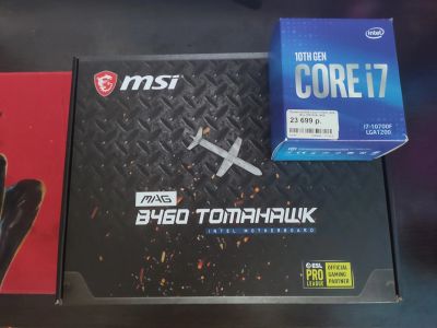 Лот: 18335716. Фото: 1. I7 10700f + msi tomahawk. Комплекты запчастей