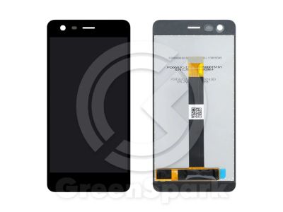 Лот: 13961521. Фото: 1. Дисплей для Nokia 2 + тачскрин... Дисплеи, дисплейные модули, тачскрины