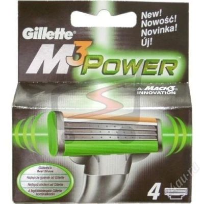 Лот: 1697689. Фото: 1. Gillette M3 Power 4 кассеты. Уход за лицом 