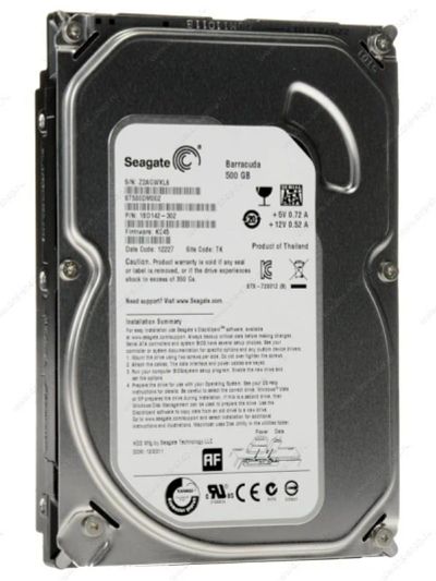 Лот: 4859368. Фото: 1. Seagate 500GB 7200rpm. Жёсткие диски (HDD)