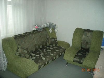 Лот: 2765323. Фото: 1. Продам диван+кресло. Срочно, недорого... Кресла, пуфы