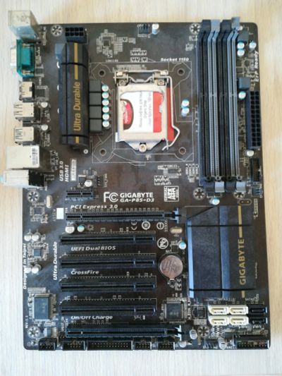 Лот: 12229797. Фото: 1. Gigabyte GA-P85-D3 полностью исправна. Материнские платы